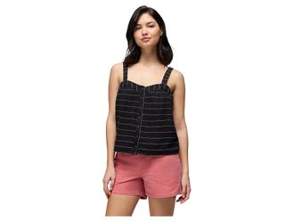 Prana Goldie Beach Tank Top Womens Clothing Black : LG (Womens 12-14), Cotton