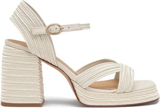 Castaner Valle Sandal - Dames - Sandalen met hakken - Wit - 39 EU - Schoenen
