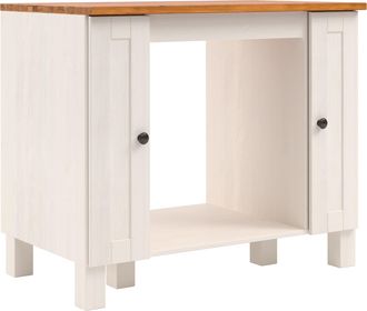 HOME AFFAIRE Herdumbauschrank »Alby2« Mit Metallgriffen, Breite 100 cm, ohne E-Geräte