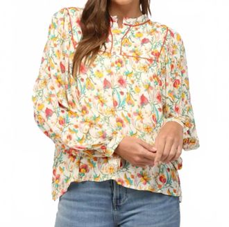 Fate Whimsy Garden Blouse In Cream