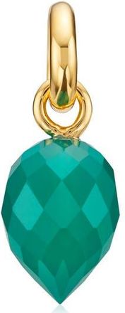 Monica Vinader Fiji Bud Gemstone Enhancer in Yellow Gold/Green Onyx at Nordstrom Rack
