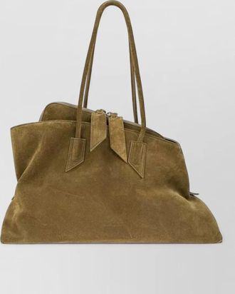 The Attico la passeggiata medium leather tote bag