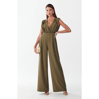 BWLDR Elan Jumpsuit in Olive at Nordstrom, Size 10