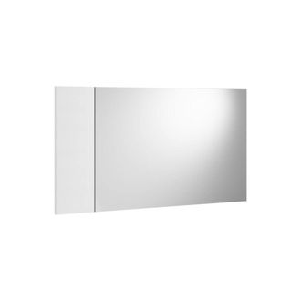 Dmora Dmora - Espejo Coriandolo, Espejo De Entrada Decorativo, Art&iacute;culo De Decoraci&oacute;n De Pared Con Perfil Lateral, 100% Made In Italy, 110x3h60 Cm, Blanco, 