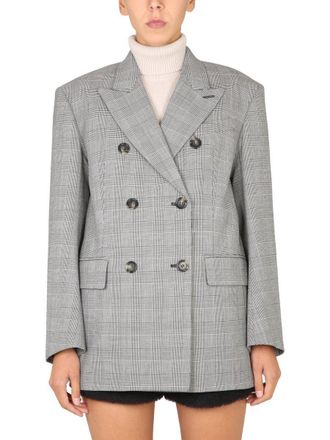 Max Mara Checked Doublebreasted Jacket