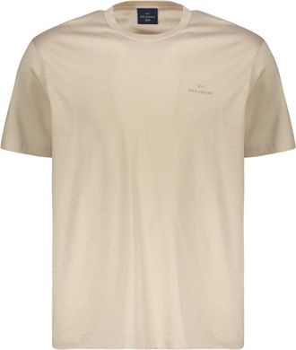 Paul & Shark T-shirt met ronde hals - Heren - T-shirts - Beige - L - Katoen - Tops