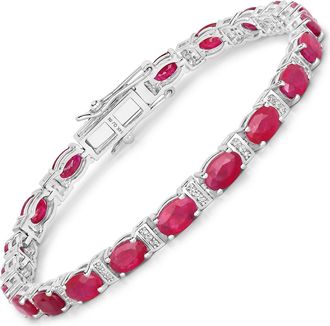 Diana M. Jewels Mozambique Ruby ( Better ) Oval 6x4mm - 21Pcs + White Diamond F/C Round 0.90mm( I1-I2/I color ) - 63Pcs ( Box Lock With Double Safety )