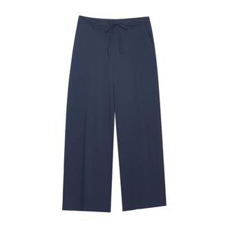 Max Mara Dames, Broeken, Blauw, Maat: M Jersey