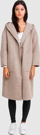 Belle & Bloom Walk This Way Wool Blend Oversized Coat