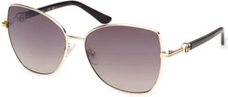 Guess Butterfly Zonnebril - unisex - Zonnebrillen - Geel - 59 MM - Accessoires