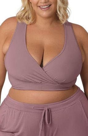 Kindred Bravely Busty French Terry Racerback Nursing & Sleep Bra - Fits Sizes 30E-46H in Twilight at Nordstrom, Size X-Large G