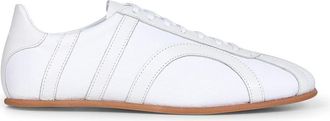Toteme Witte Canvas Veterschoenen - Dames - Sneakers - Wit - 36 EU - Katoen - Schoenen