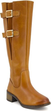 Andrea Womens Genuine Leather Tall Riding Boots 90764