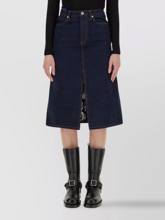 Burberry denim high-rise skirt