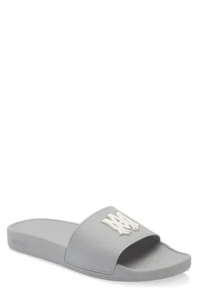 Amiri MA Pool Slide Sandal in Grey at Nordstrom, Size 11Us