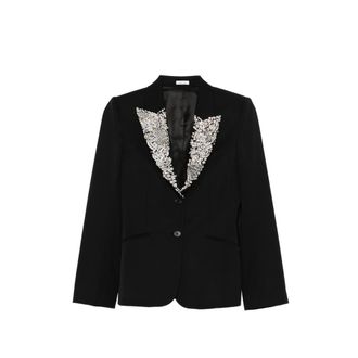 Alexander McQueen Embellished-lapel Blazer