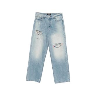 Nahmias Heren, Jeans, Blauw, Maat: W34 Katoen