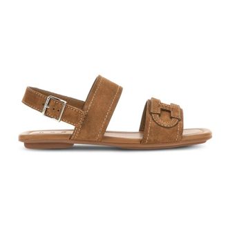 Hogan Flat Sandals, female, Brown, Size: 7 1/2 US H685 Sandal