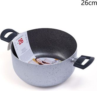 Trade Shop Trade Shop - Pote De Cazuela Con 2 Manijas Antiadherentes Di&aacute;metro 14/16/24/26 Cm Herramienta Para Cocinar - -26 Cm