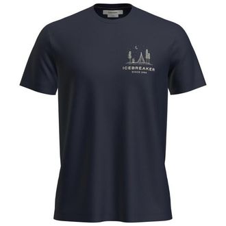 Icebreaker Merino 150 Tech Lite S/S Tee Peaceful Pass Merinoshirt f&uuml;r Herren | blau