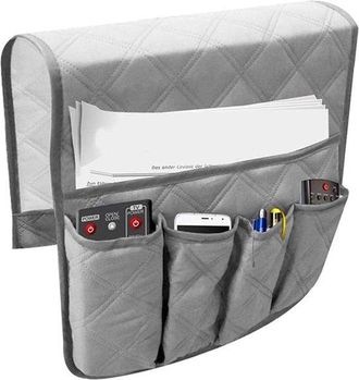 No Brand Organizador Para Reposabrazos, Impermeable, Ahorra Espacio, Para Sof&aacute; O Silla, Cama, Bolsa De Almacenamiento, Tv, Mando A Distancia, Soporte Para Tel&eacute;