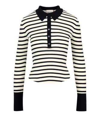 Semicouture Camisetas Y Polos Semicouture Crema+Azul
