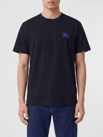 Burberry T-shirt girocollo in cotone con logo EKD ricamato