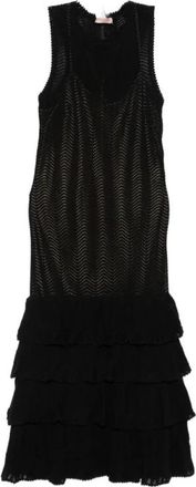 Twinset Abito in maglia - Dames - Casual kleedjes - Zwart - M - Kleedjes