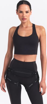 Nike Womens SKIMS Matte Shine Mix T-Back Bra in Black | BABRA9708W-OIG