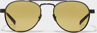 Saint Laurent Metallic aviator sunglasses