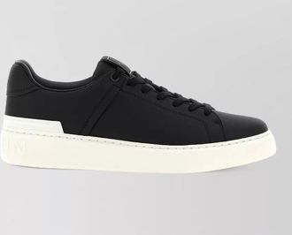 Balmain calfskin leather low-top sneakers