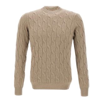 FILIPPO DE LAURENTIIS Jersey Hombre Lana Cachemira Gris Paloma - Knitwear - Hombre - Beige - 2XL