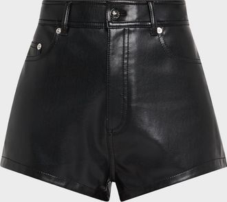 Cinq &agrave; Sept Dani Vegan Leather Shorts