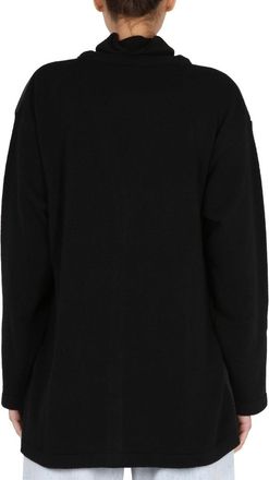 Aspesi V-Neck Wool Cardigan - Black