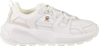 Tommy Hilfiger White Low-Top Leather Sneakers