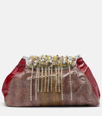 Dries Van Noten Blossom Small patent leather crossbody bag