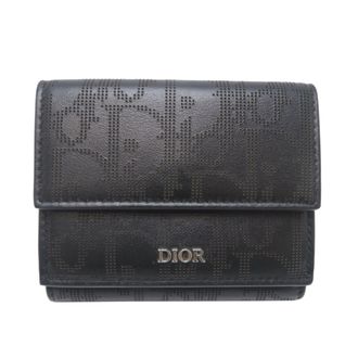 Dior Black Leather Wallet (Tri-Fold) (Pre-Owned)
