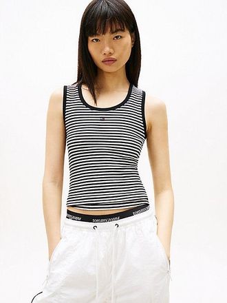 Tommy Hilfiger Ribbed Slim Scoop Neck Tank Top
