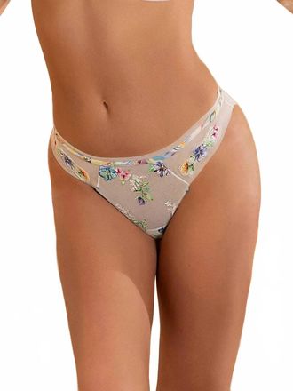 Lise Charmel Baisers Legers Thong Bottom In Bleus Legers