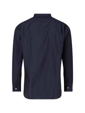 Comme Des Gar&ccedil;ons Mens Comme Des Garcons Shirts Blue Wool
