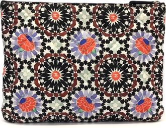Chanel Multi-Color Canvas Clutch Bag (Pre-Owned)