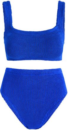 Hunza G Patricia Crinkle Bikini - Bright Blue - One Size