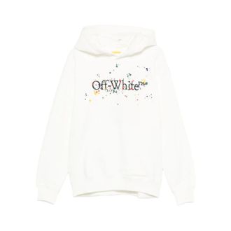 Off-white Paint Splatter Hoodie Long Sleeve Pocket - male - Off White - Kids Sweatshirts - White - 4 Y - Kids