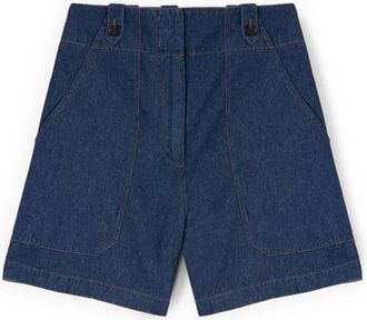Motivi Dames, Korte broeken, Blauw, Maat: W32 Katoen
