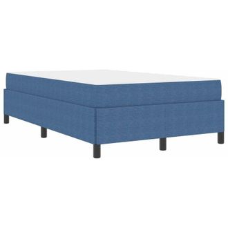 vidaXL Bed Frame with Mattress Blue 120 x 190 cm Fabric vidaXL