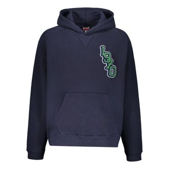 Kenzo Hoodies, male, Blue, S, Cotton Hoodie with Adjustable Hood