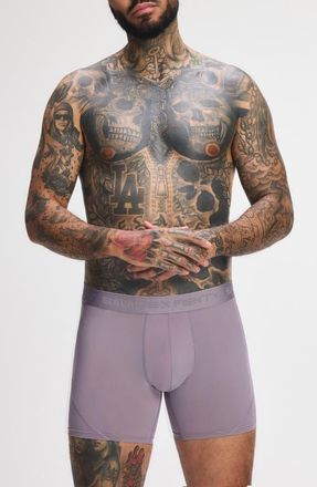 Savage x Fenty Shadow Fit Boxer Briefs in Raisin Berry at Nordstrom, Size Xxx-Large