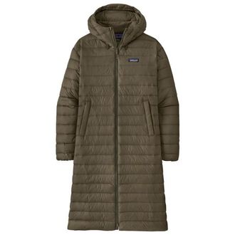 Patagonia Recycled Down Sweater Parka Mantel f&uuml;r Damen | braun
