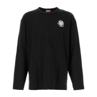 Kenzo Long Sleeve Tops, male, Black, Size: 2XL Boke Flower 2.0 Long Sleeve T-shirt