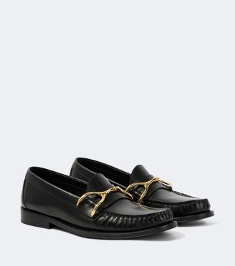 Alexander McQueen Wishbone leather loafers
